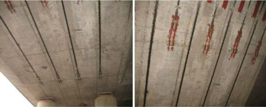 CFRP bridge reinforcement monitoring