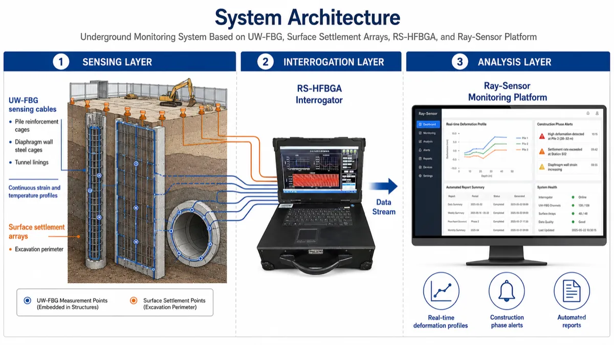 Underground & Deep Excavation Monitoring System Architecture
