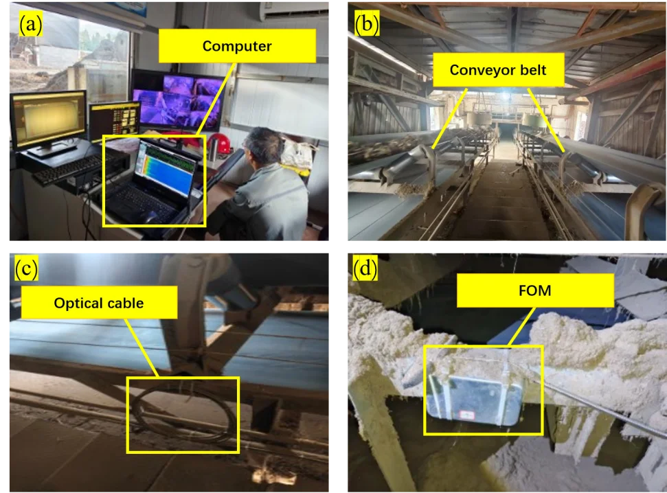 Mining belt conveyor monitoring