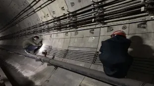 Shanghai Metro excavation monitoring installation